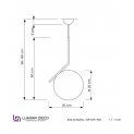 Подвесной светильник Lumina Deco Sorento LDP 1215-200 WT+MD