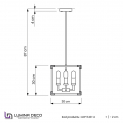 Подвесной светильник Lumina Deco Waldorf LDP 1140-4 BK+MD