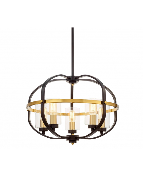 Подвесной светильник Lumina Deco Monterey LDP 1141-5 BK+MD