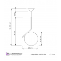 Подвесной светильник Lumina Deco Sorento LDP 1215-200 WT+GD