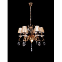 Хрустальная подвесная люстра Lumina Deco Finezzia LDP 9267-6 GD