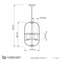 Подвесной светильник Lumina Deco Monterey LDP 1141-4 BK+MD