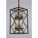 Подвесная люстра Lumina Deco Quadrato LDP 1223-8 BK+MD