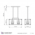 Подвесной светильник Lumina Deco Waldorf LDP 1140-8 BK+MD