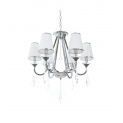 Хрустальная подвесная люстра Lumina Deco Milesia LDP 8926-6 WT+CHR