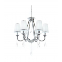 Хрустальная подвесная люстра Lumina Deco Milesia LDP 8926-6 WT+CHR