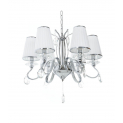 Хрустальная подвесная люстра Lumina Deco Finezzia LDP 9267-6 CHR