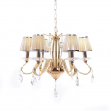 Хрустальная подвесная люстра Lumina Deco Finezzia LDP 9267-6 GD