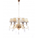 Хрустальная подвесная люстра Lumina Deco Finezzia LDP 9267-6 GD