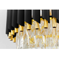 Хрустальная подвесная люстра Lumina Deco Funneli LDP 6003-400 BK+F.GD