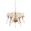 Хрустальная подвесная люстра Lumina Deco Finezzia LDP 9267-6 GD