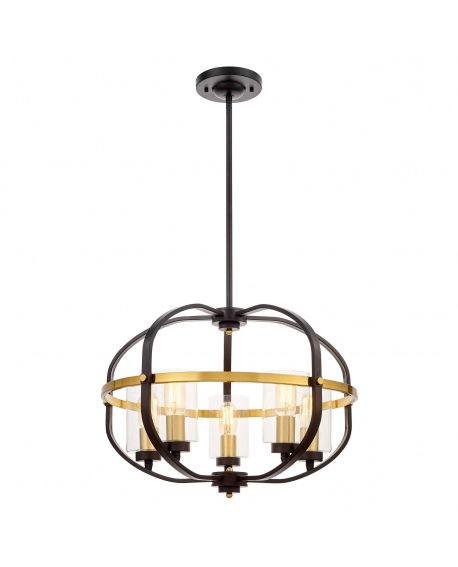 Подвесной светильник Lumina Deco Monterey LDP 1141-5 BK+MD