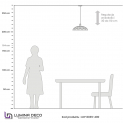Подвесной светильник Lumina Deco Grosetto LDP 8039-400 BK+CHR