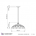 Подвесной светильник Lumina Deco Grosetto LDP 8039-400 BK+CHR