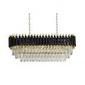 Хрустальная подвесная люстра Lumina Deco Funneli LDP 6003-800-PR BK+F.GD