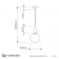 Подвесной светильник Lumina Deco Orito LDP 1219-200 WT+BK