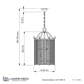 Подвесная люстра Lumina Deco Boston LDP 1235-6 CHR