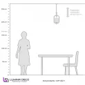 Подвесная люстра Lumina Deco Atlanta LDP 1222-1 CHR+WT