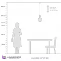 Подвесной светильник Lumina Deco Orito LDP 1219-200 WT+BK
