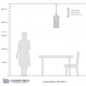Подвесная люстра Lumina Deco Boston LDP 1235-3 CHR