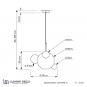 Подвесной светильник Lumina Deco Neroni LDP 6016-3+1 BK