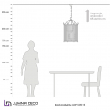 Подвесная люстра Lumina Deco Boston LDP 1235-6 CHR