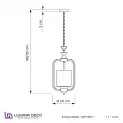 Подвесная люстра Lumina Deco Atlanta LDP 1222-1 CHR+WT