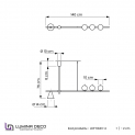 Подвесной светильник Lumina Deco Renzo LDP 6043-4 BK+MD