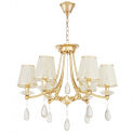Хрустальная подвесная люстра Lumina Deco Dominni LDP 9268-6 GD