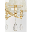 Хрустальная подвесная люстра Lumina Deco Dominni LDP 9268-6 GD